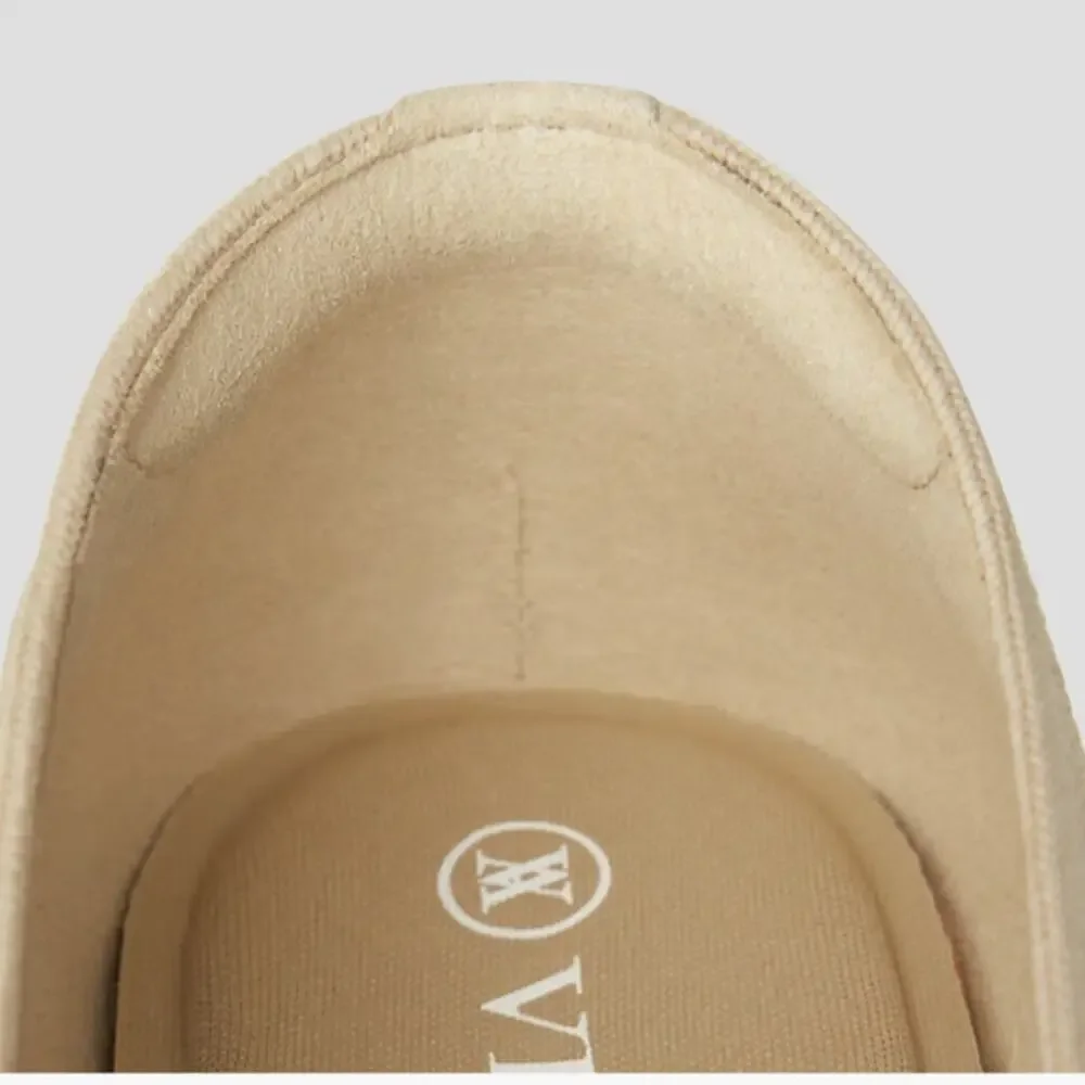 Vivaia Square-Toe Knot Loafers Caitlin 2.0 Almond Sz 41.5 Minimalist Careerwear